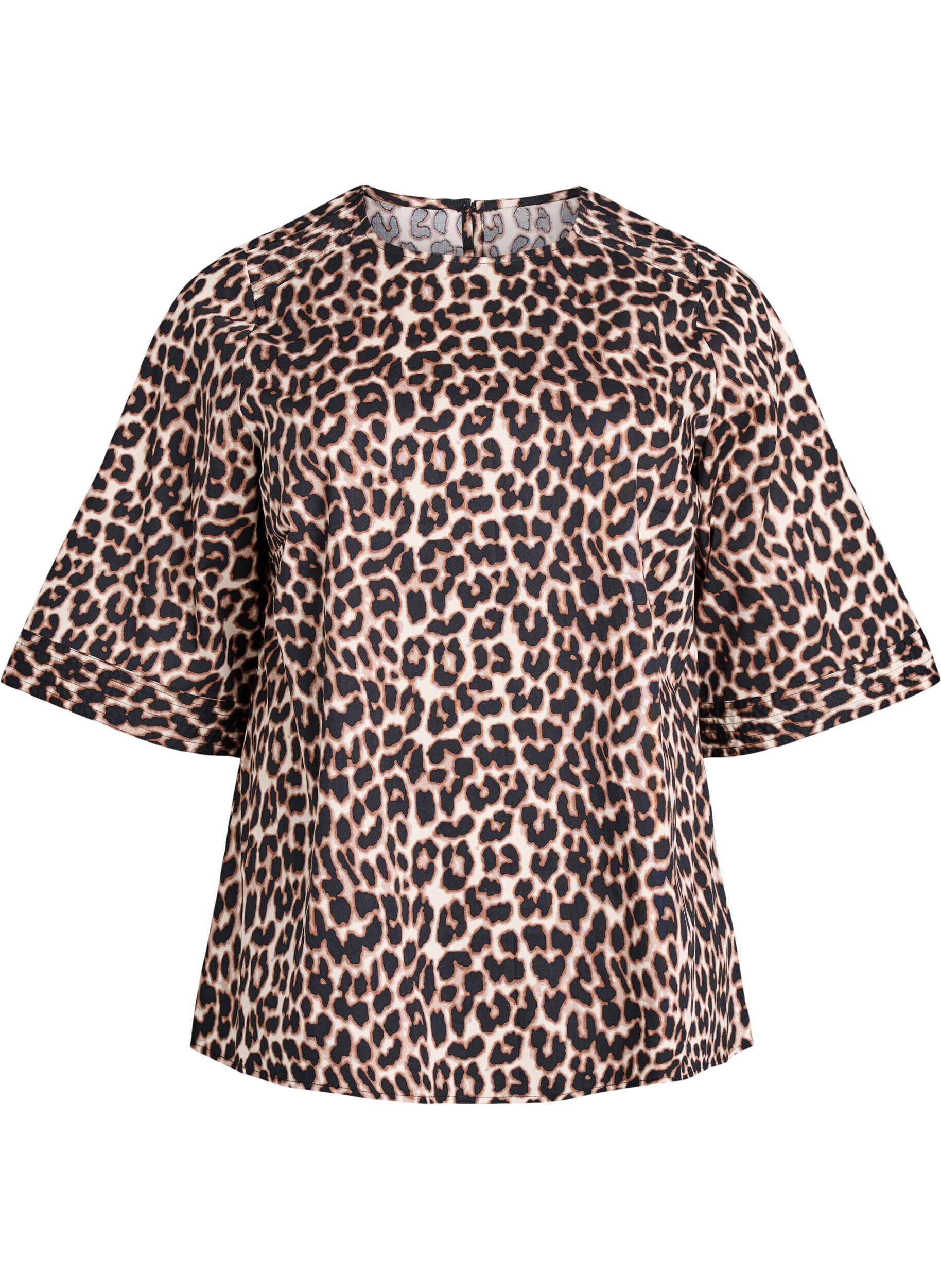 Blouse avec surpiq&ucirc;res et manches 3/4