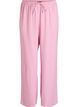 Pantalon de pyjama en seersucker ample &agrave; taille haute, Rose, Packshot image number 0