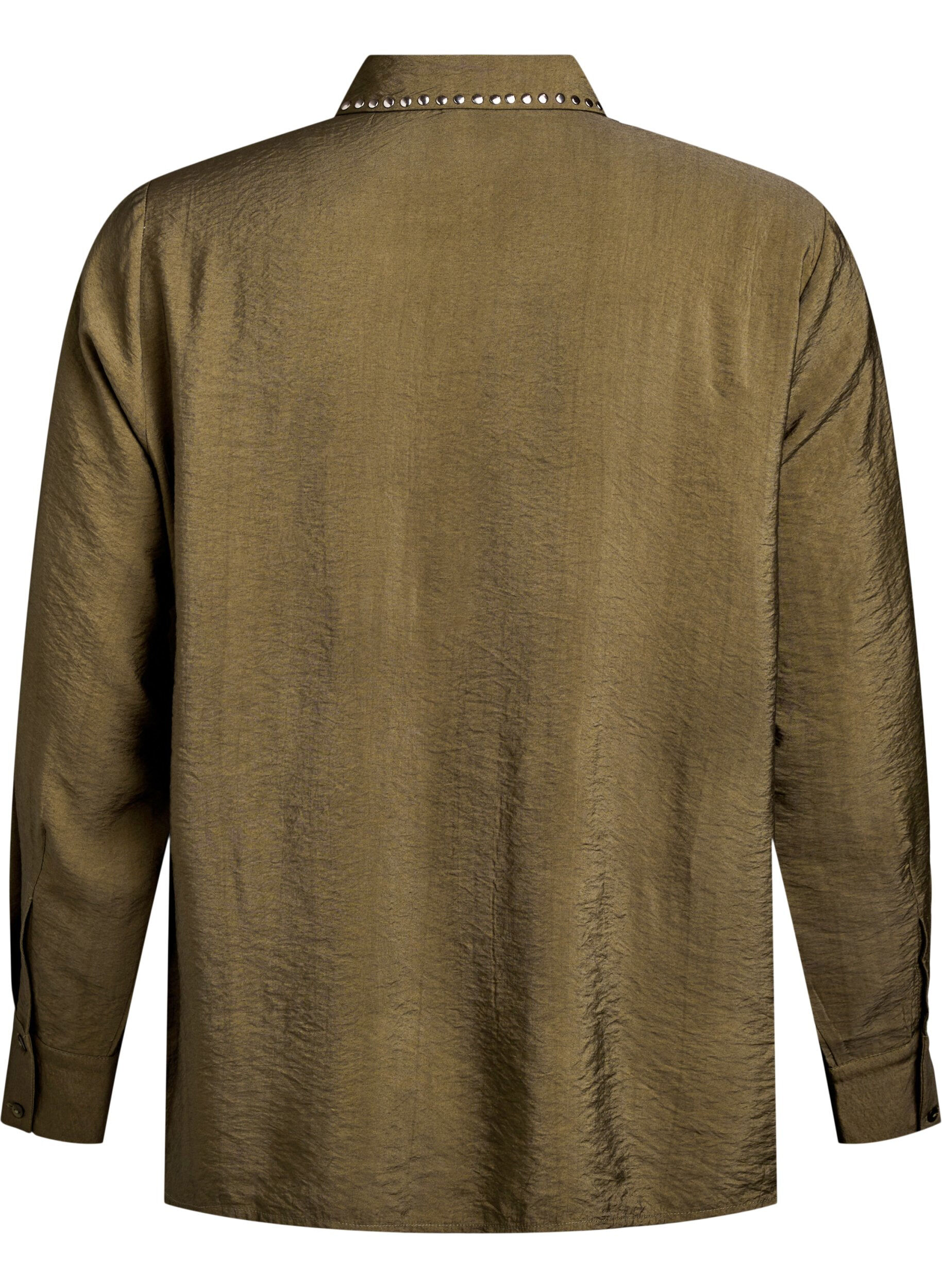 Zizzi Chemise avec clous, Vert fonc&eacute;, Packshot image number 1