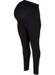 Leggings de grossesse en viscose avec boutons, Black, Packshot image number 0