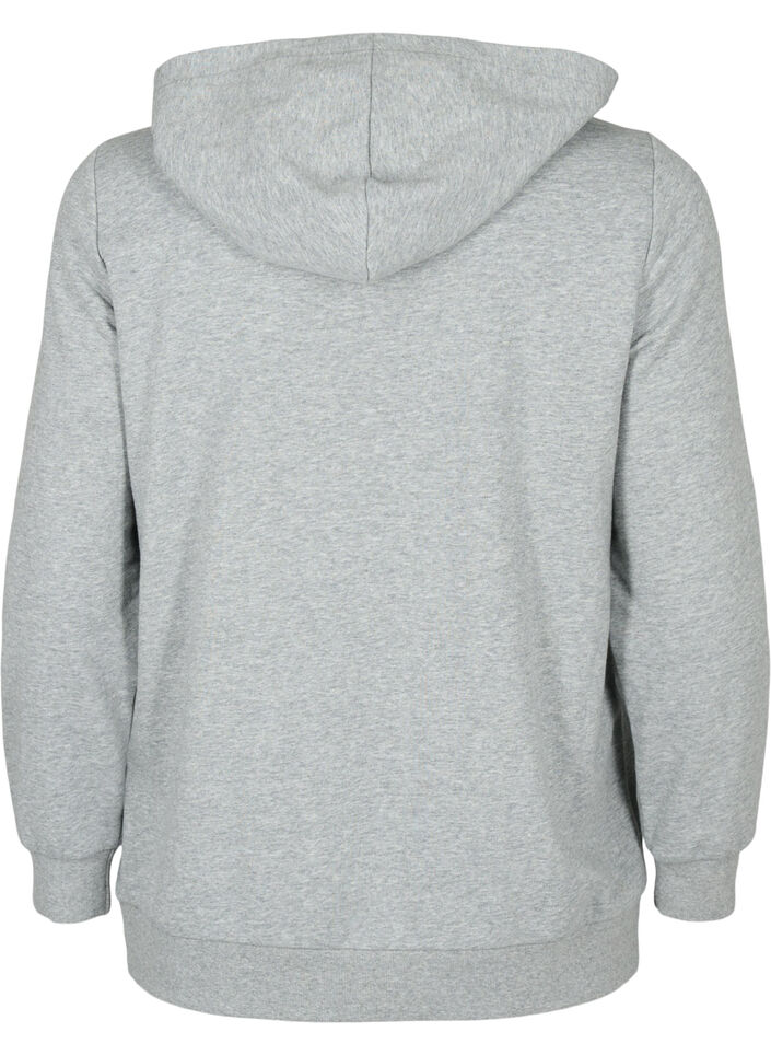 Sweat à capuche, Light Grey Melange, Packshot image number 1