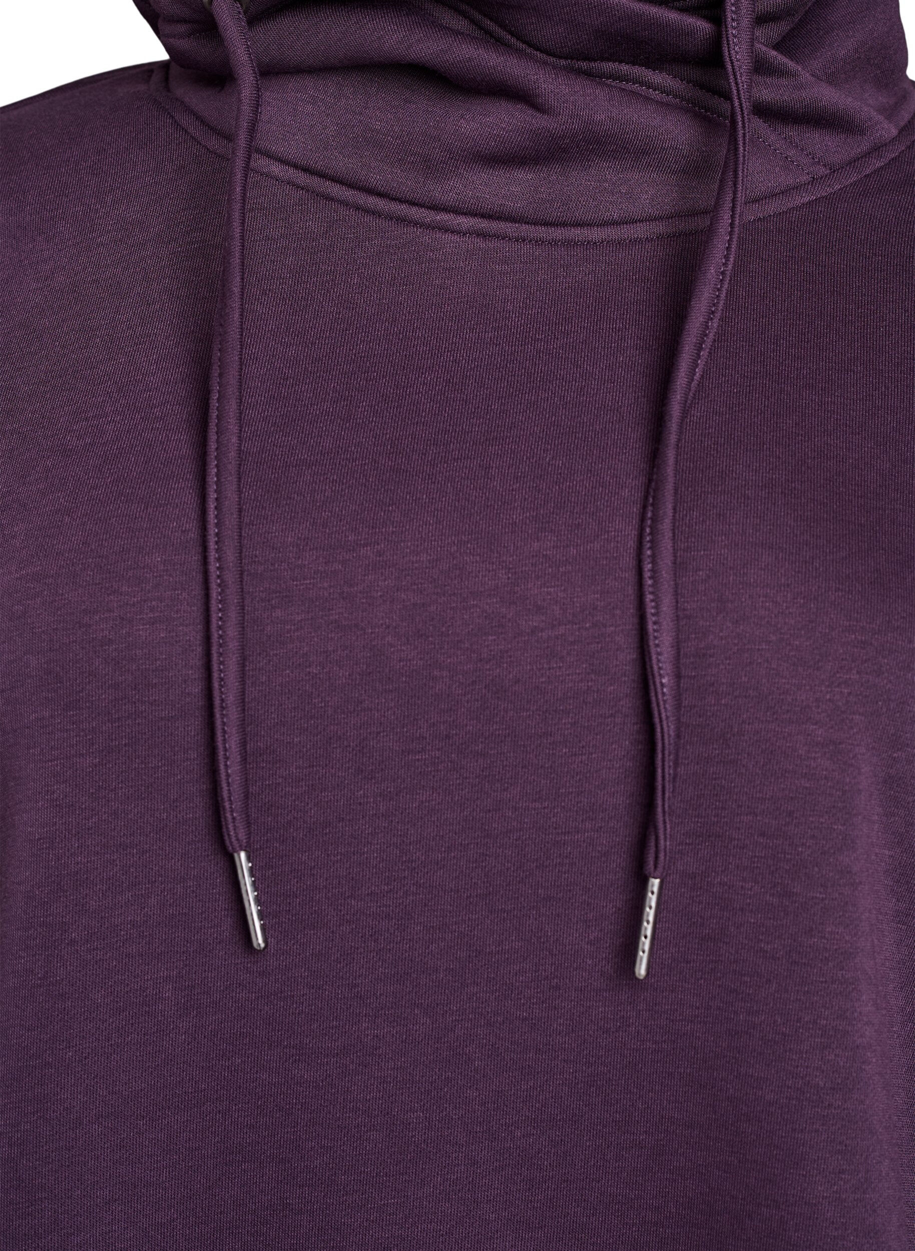 Zizzi FLASH - Sweat &agrave; col montant et poches, Violet, Packshot image number 2