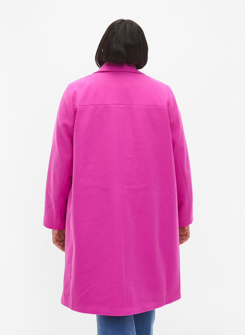 Manteau à double boutonnage, Purple Orchid, Model image number 1