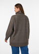 Pull en maille l&acirc;che avec col roul&eacute;, Marron, Model image number 2