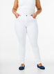 Jean Amy super slim taille haute, Blanc, Model image number 2