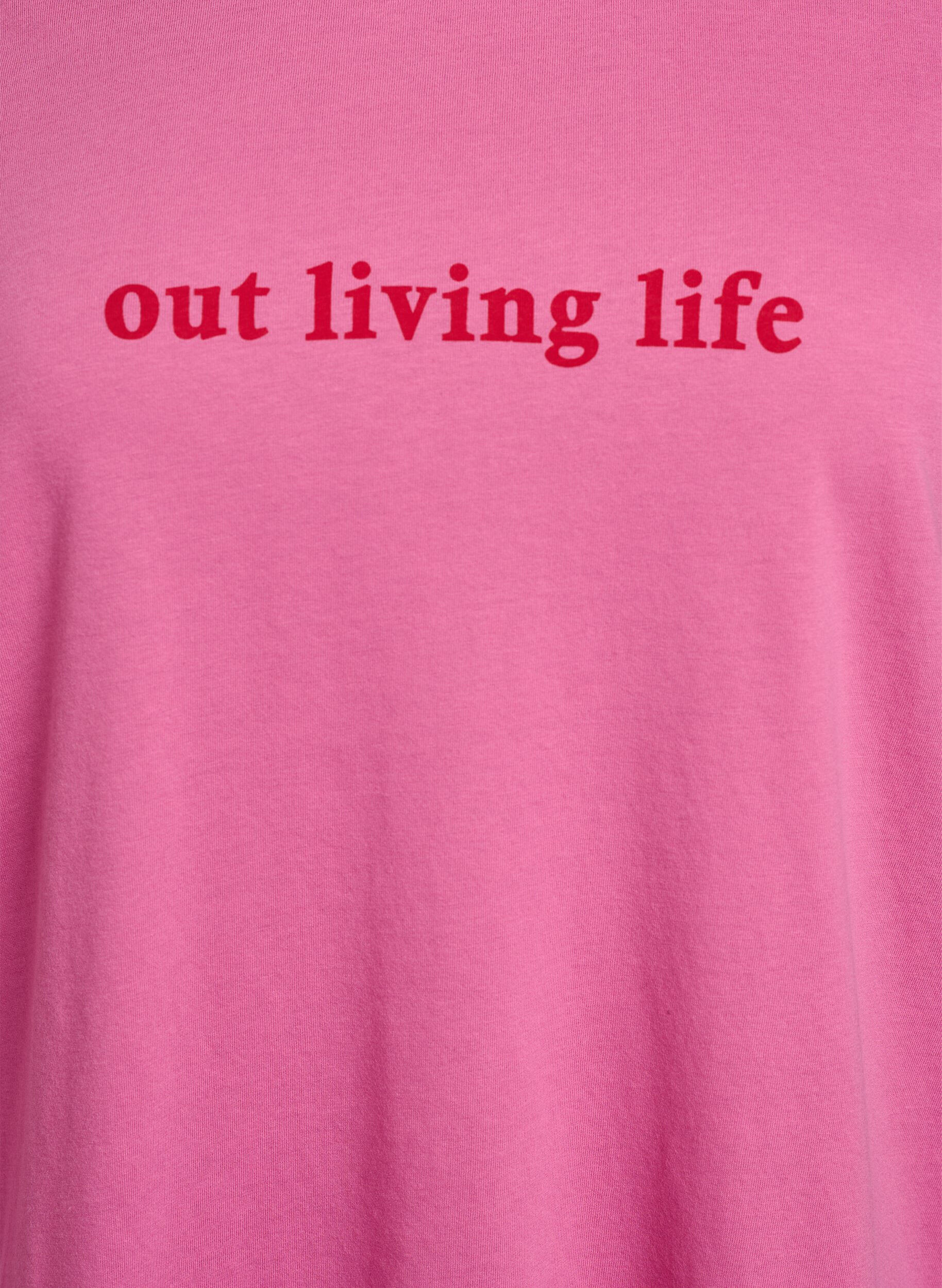 ZizziT-shirt imprim&eacute;, Rose, Packshot image number 2