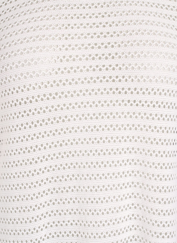 Robe de plage avec broderie ajour&eacute;e et manches longues, Beige, Packshot image number 2