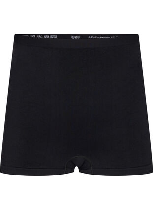 Short sans coutures avec taille régulière, Black, Packshot image number 0