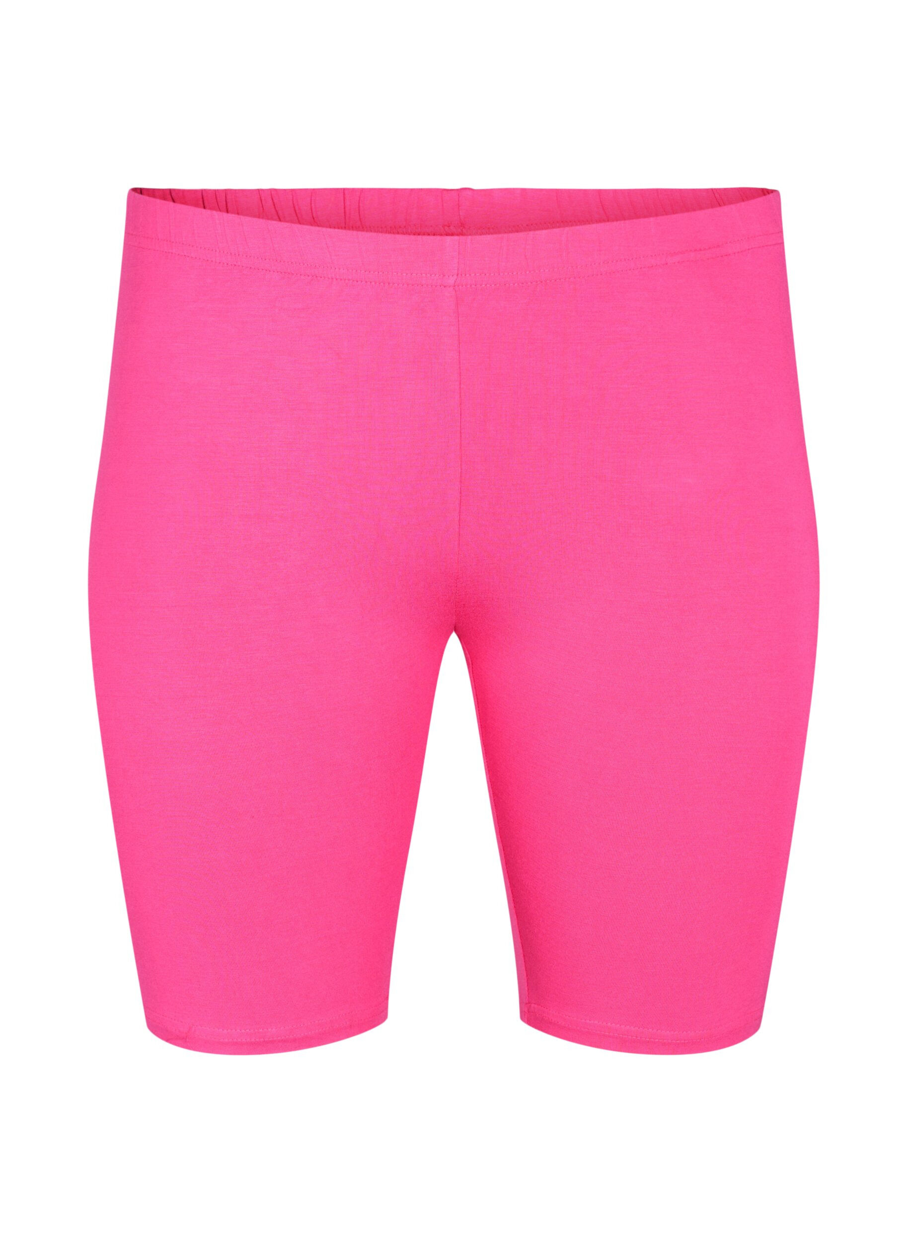 ZizziShort cycliste de base de couleur unie, Rose, Packshot image number 0