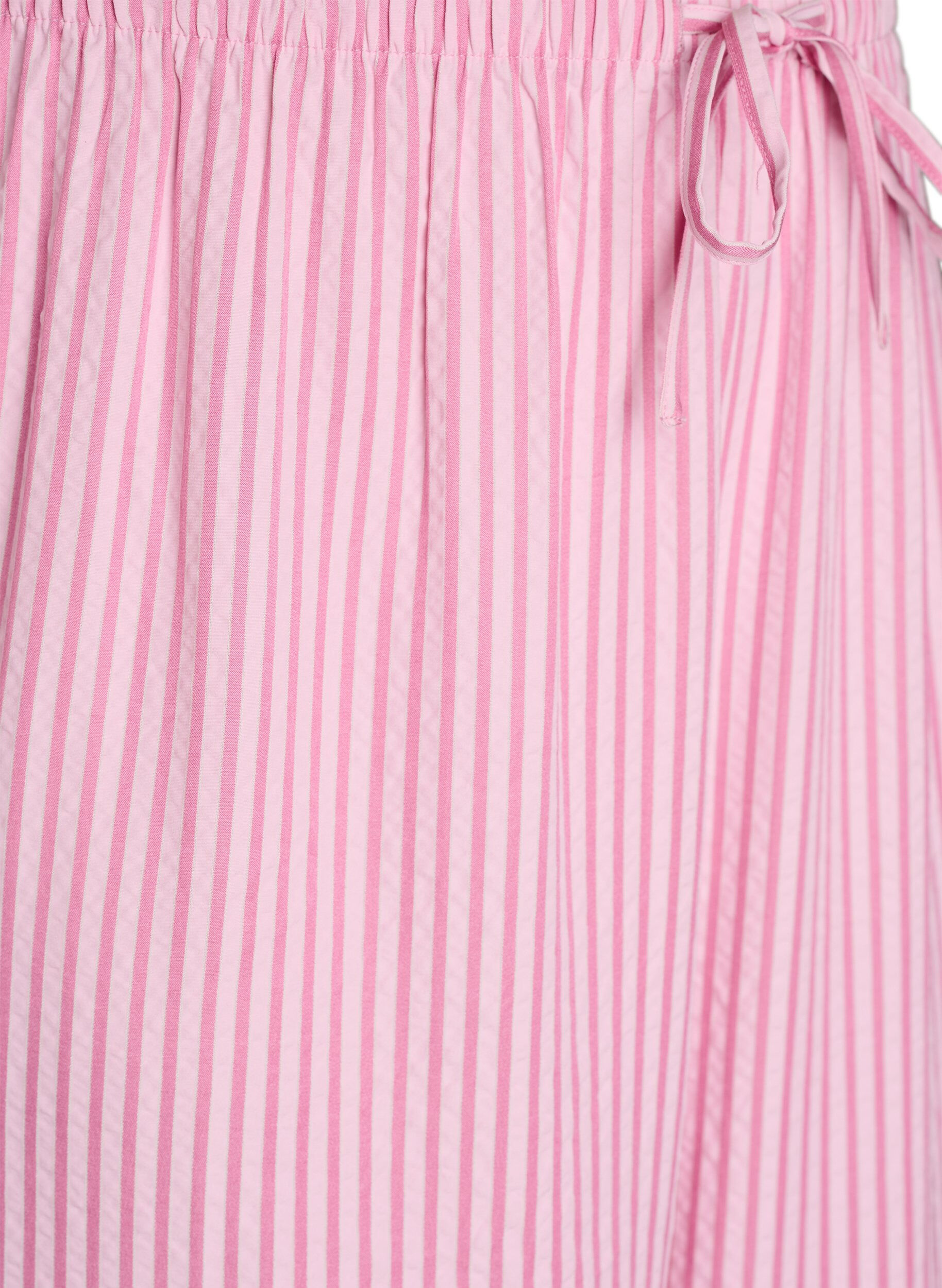 Zizzi Pantalon de pyjama en seersucker ample &agrave; taille haute, Rose, Packshot image number 2