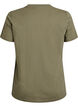 T-shirt basique en coton &agrave; col rond, Vert Kaki, Packshot image number 1