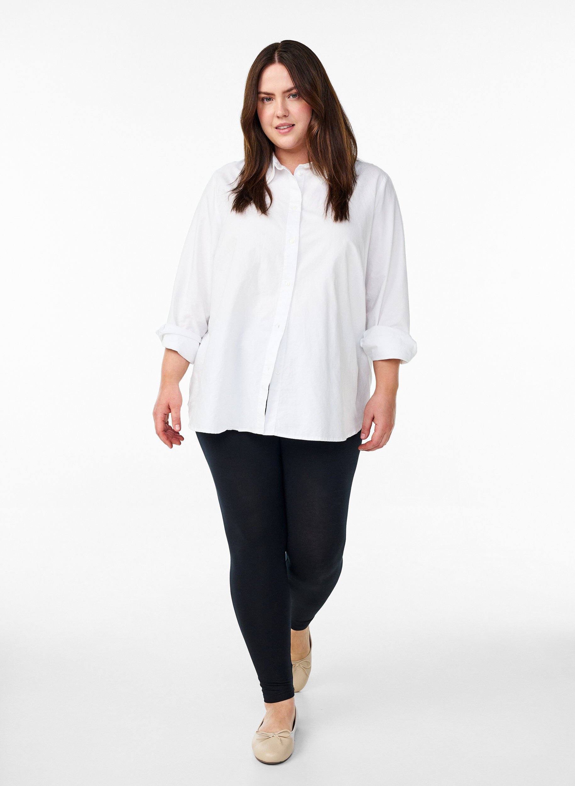 ZizziLeggings basiques en viscose, Noir, Model image number 1