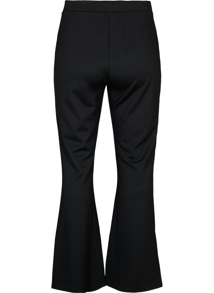 Pantalon bootcut en mélange de viscose, Noir, Packshot image number 1