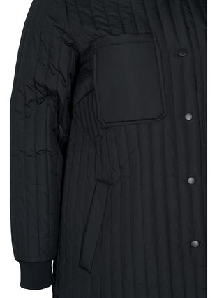 Doudoune avec poches poitrine et un col, Black, Packshot image number 3