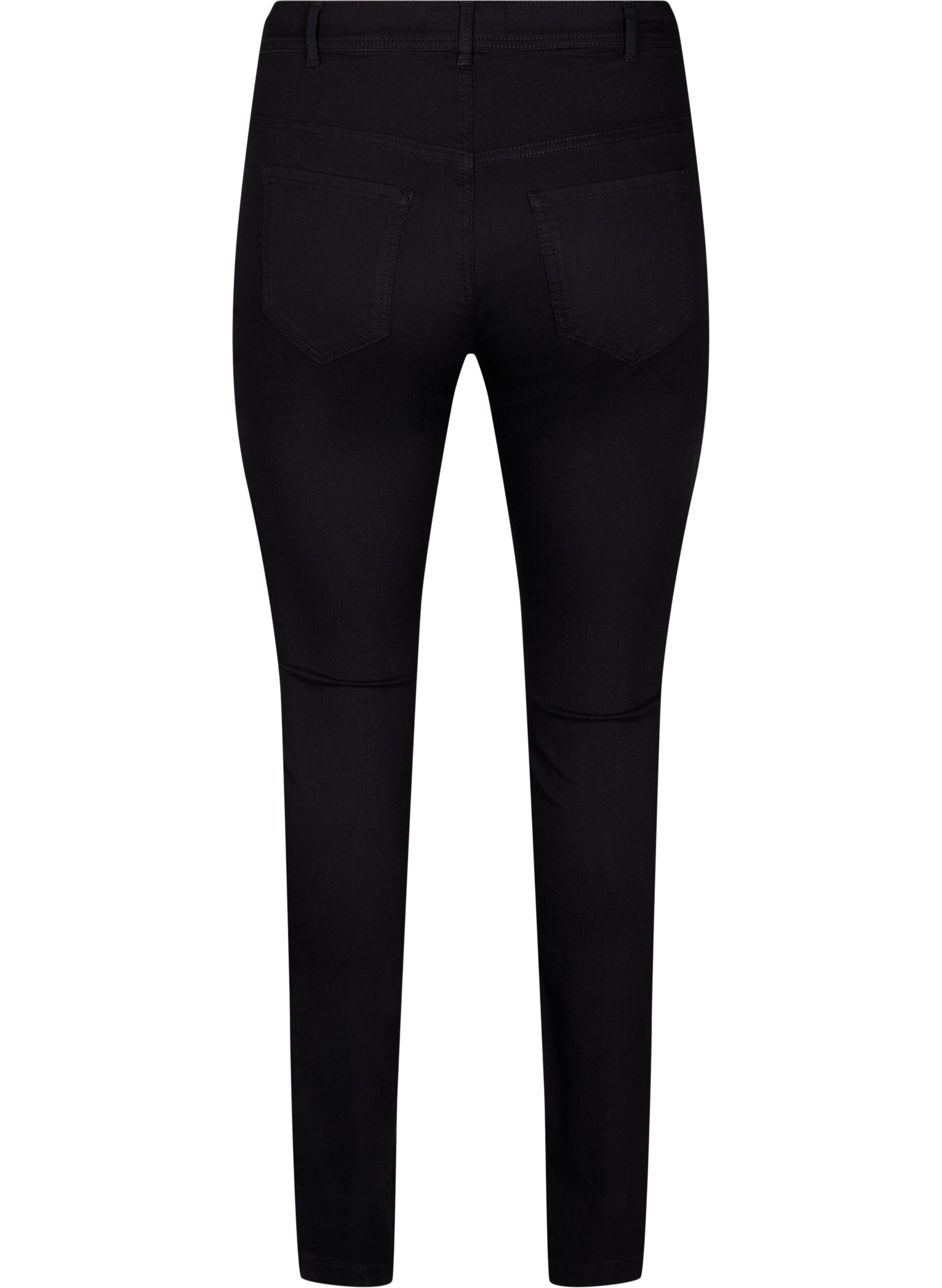 Zizzi Jean Amy coupe extra slim taille haute, Noir, Packshot image number 1