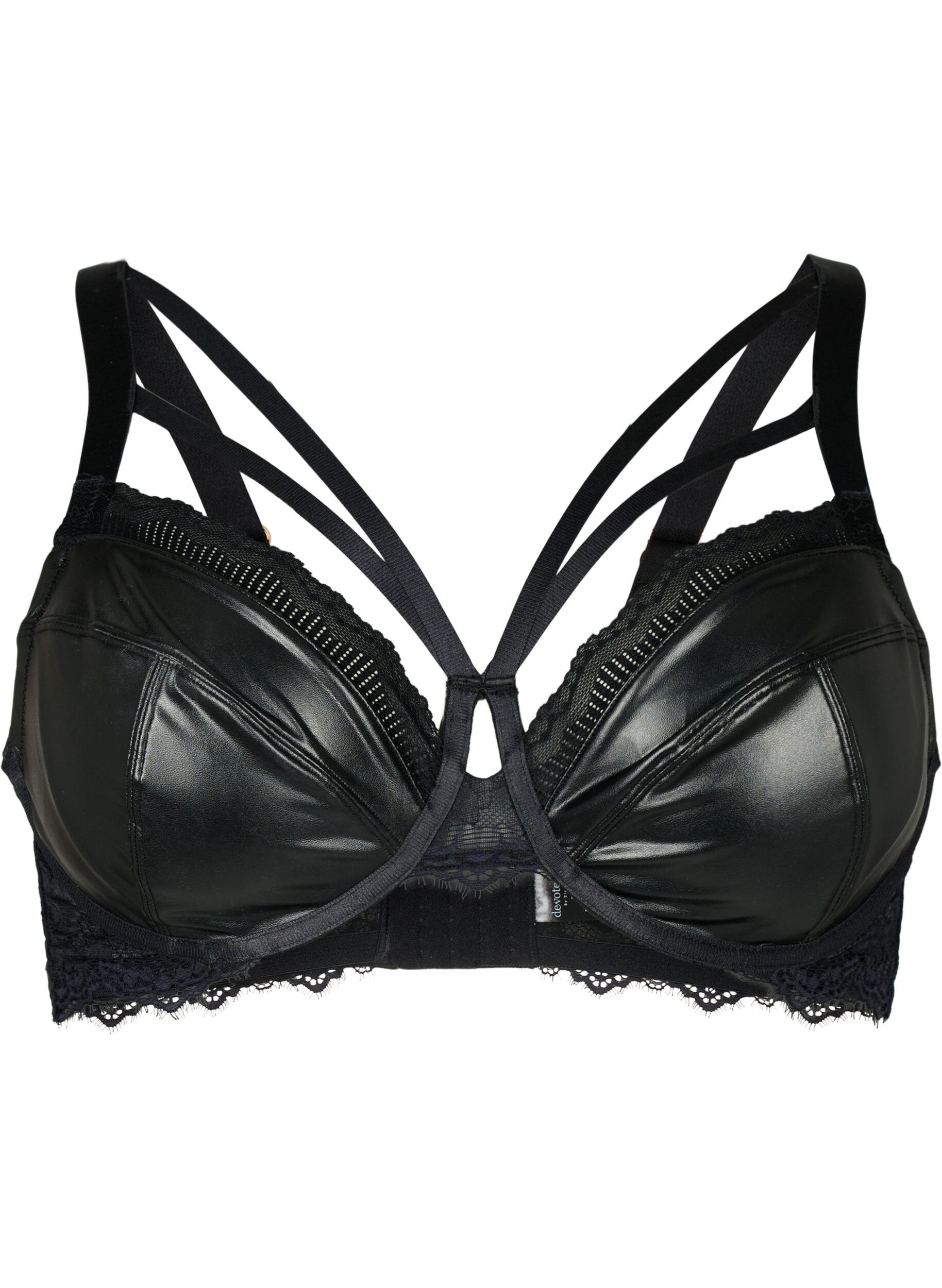 Zizzi  Soutien-gorge &agrave; armatures avec cha&icirc;nes, Black, Packshot image number 0