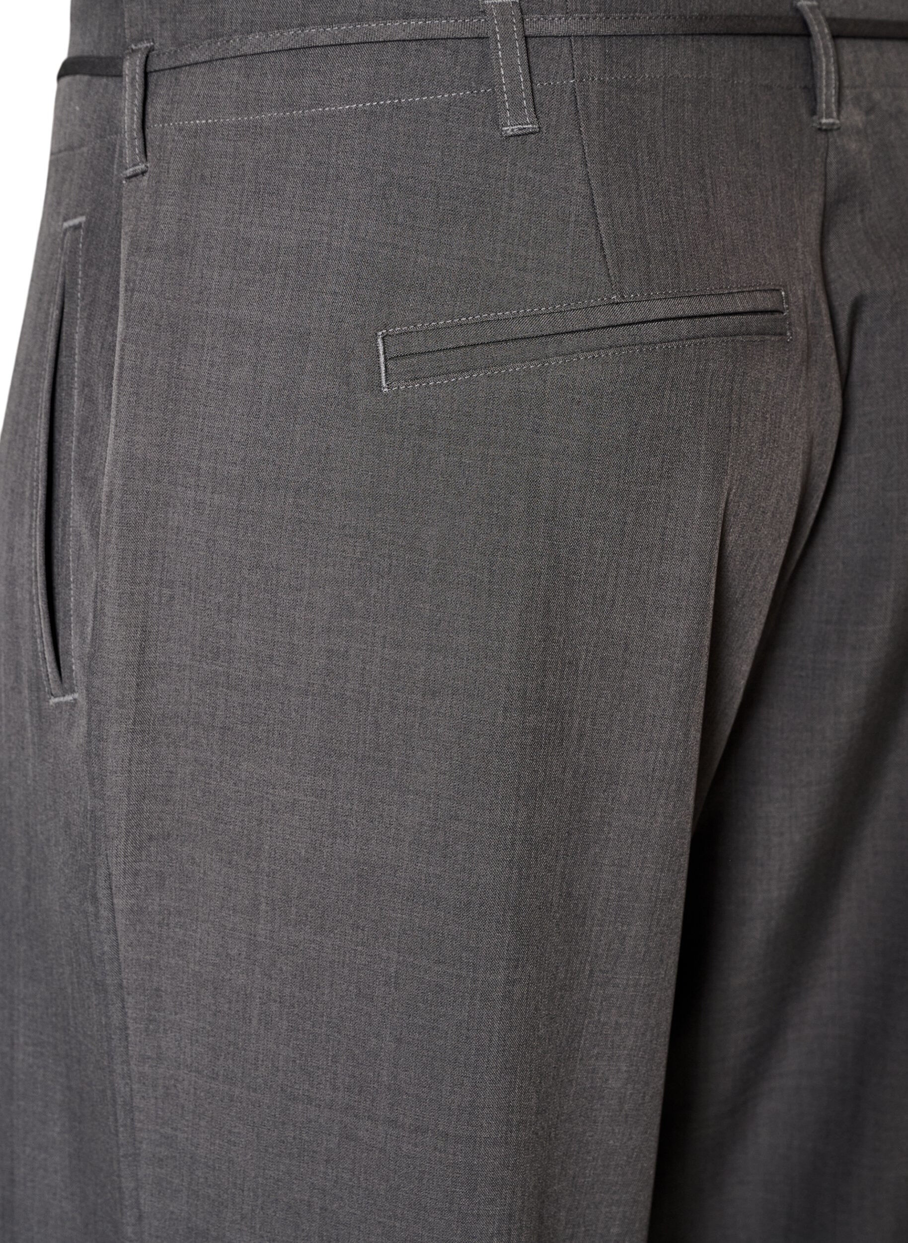 ZizziPantalon de tailleur avec plis marqu&eacute;s et ceinture &agrave; nouer, Gris anthracite, Packshot image number 3