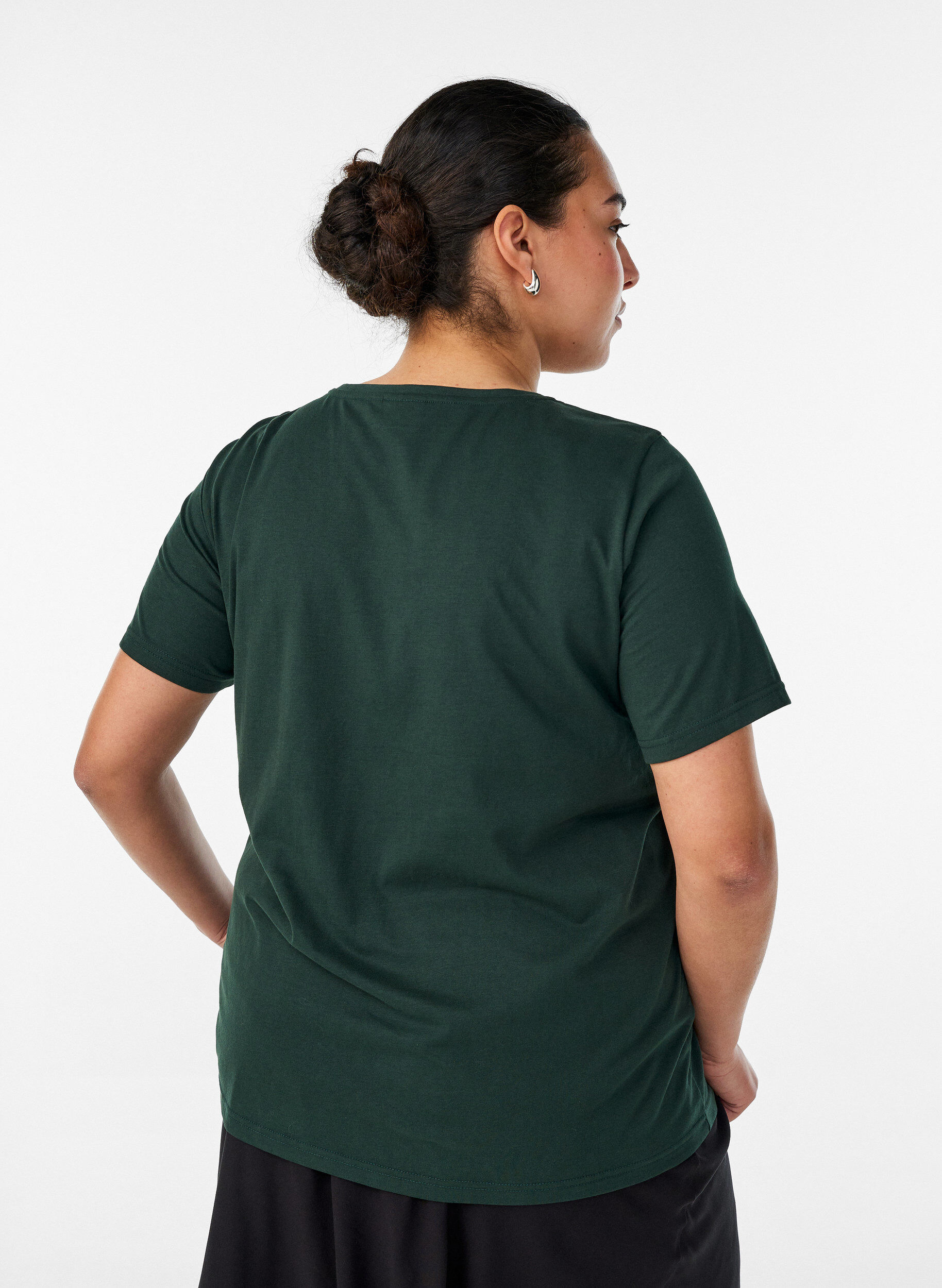 ZizziT-shirt imprim&eacute;, Vert, Model image number 2