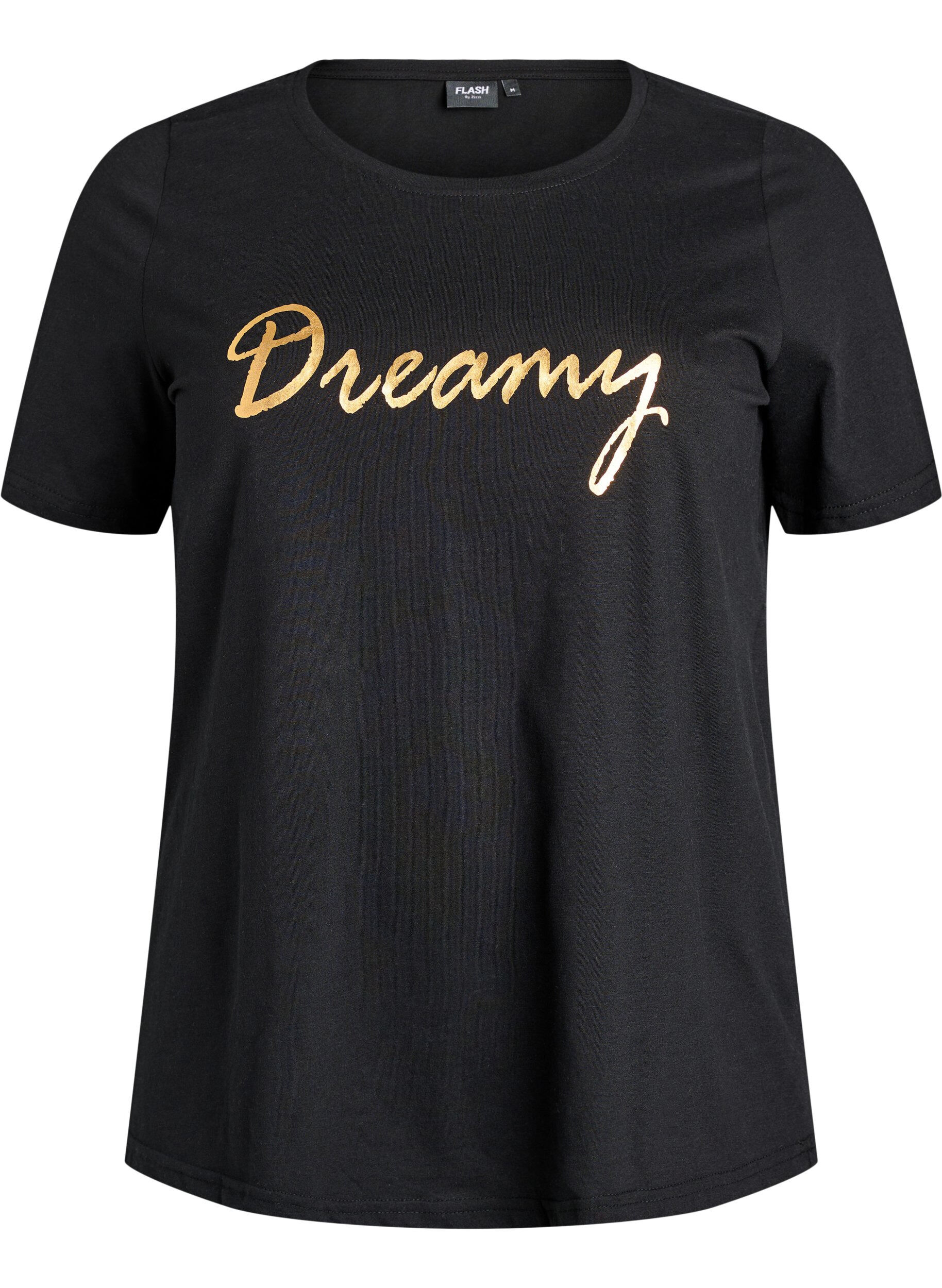 Zizzi FLASH - T-shirt imprim&eacute;, Noir, Packshot image number 0