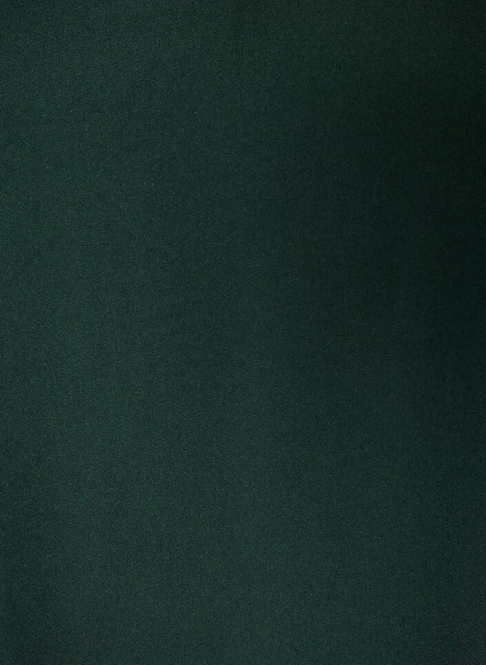 Blouse en viscose avec col en V et ourlet arrondi, Vert fonc&eacute;, Packshot image number 2