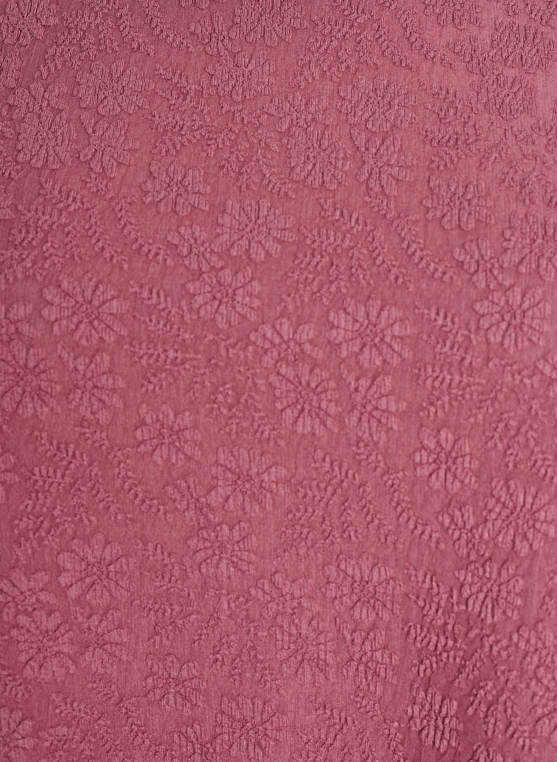 Zizzi Chemisier structur&eacute; &agrave; manches courtes, Rose poudr&eacute;e, Packshot image number 2