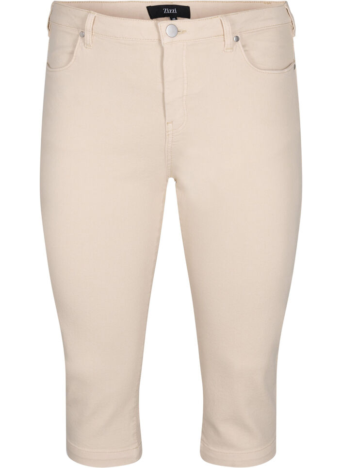 Pantalon capri Emily ajusté, Oatmeal, Packshot image number 0