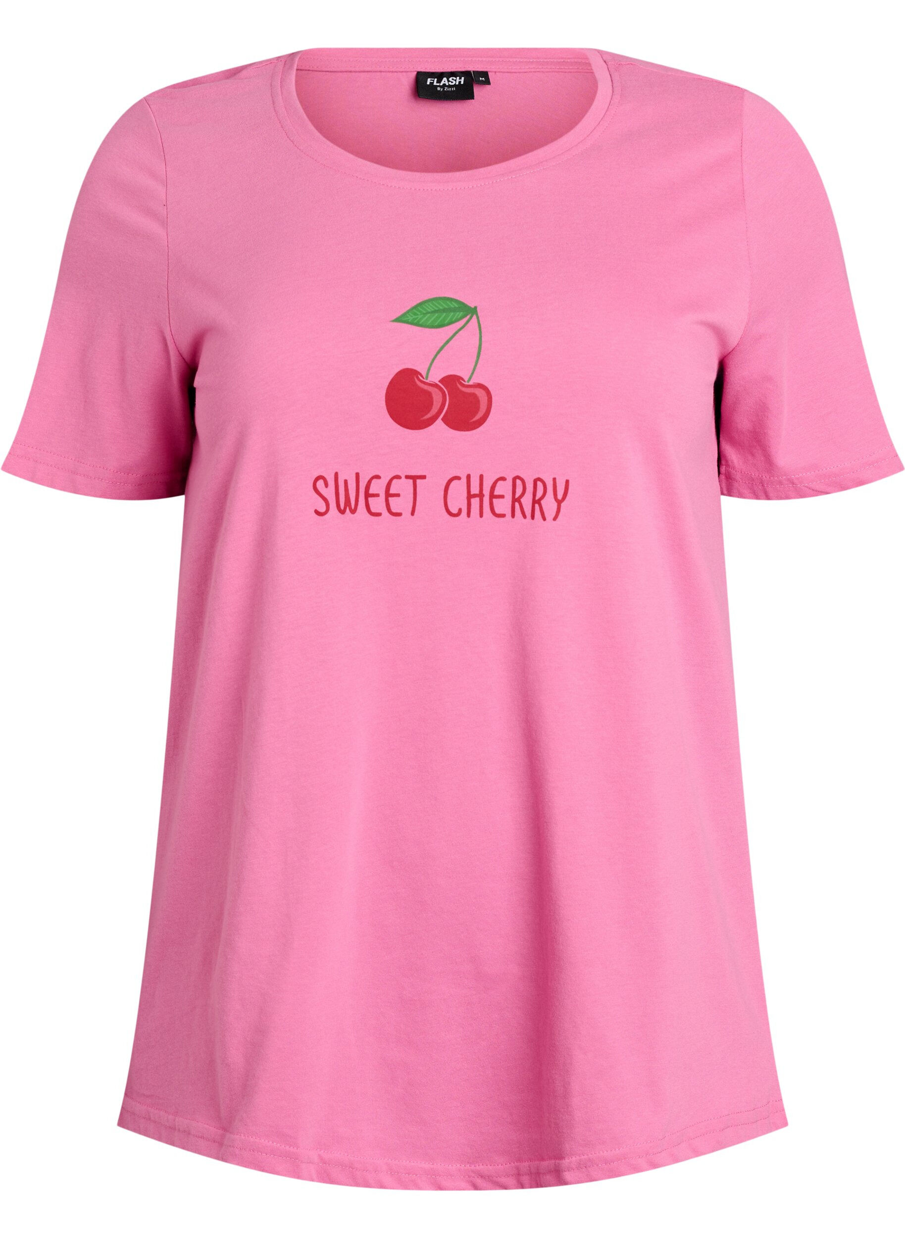 Zizzi FLASH - T-shirt imprim&eacute;, Rose, Packshot image number 0
