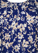 Robe en coton à manches courtes avec imprimé floral, Bleu, Packshot image number 2