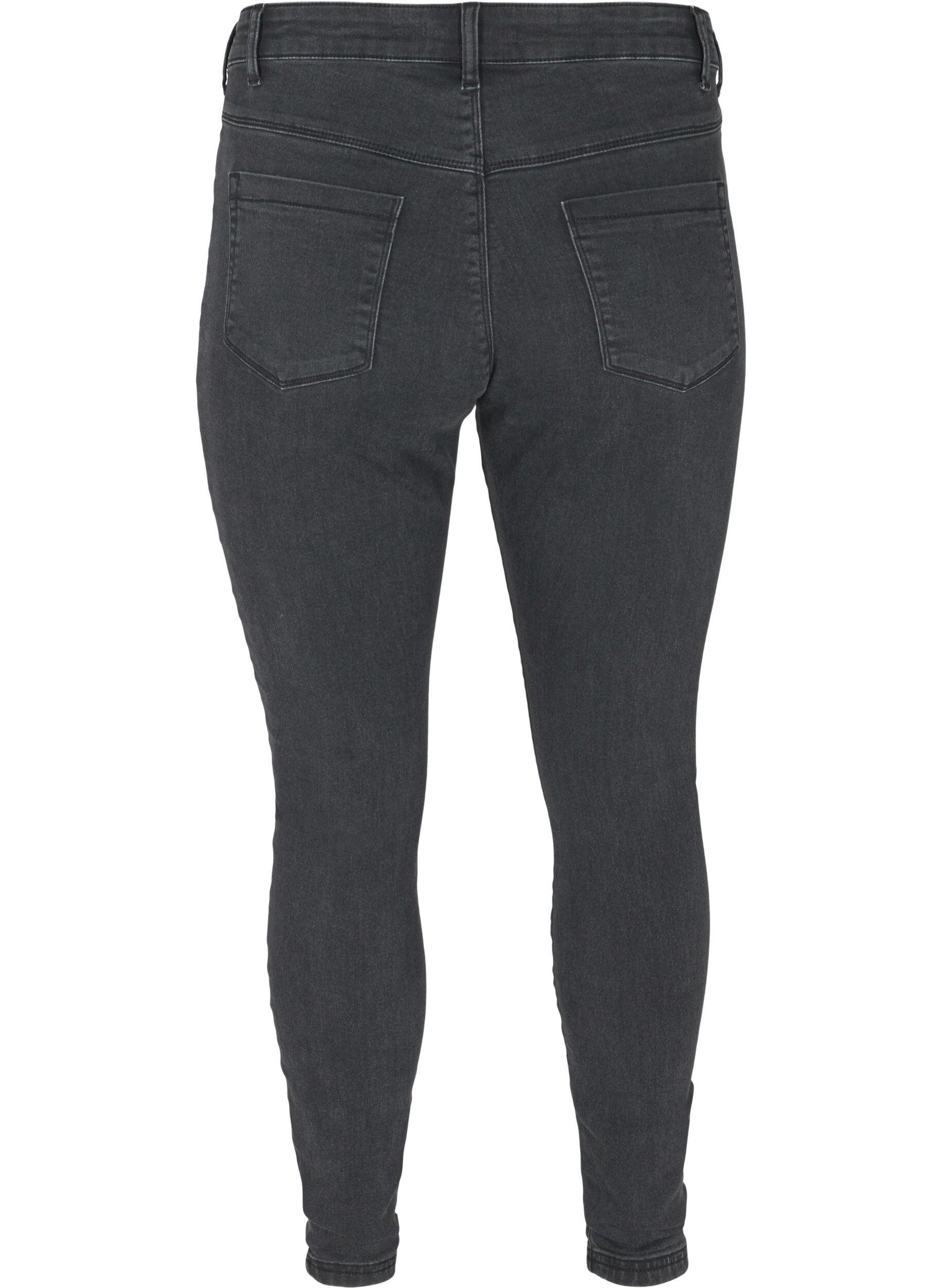 ZizziJeggings en coton m&eacute;lang&eacute;, Grey Denim, Packshot image number 1