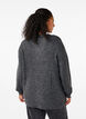Pull mélangé à col rond, Dark Grey Black Mel., Model image number 1