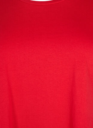 T-shirt à manches courtes en mélange de coton, Tango Red, Packshot image number 2