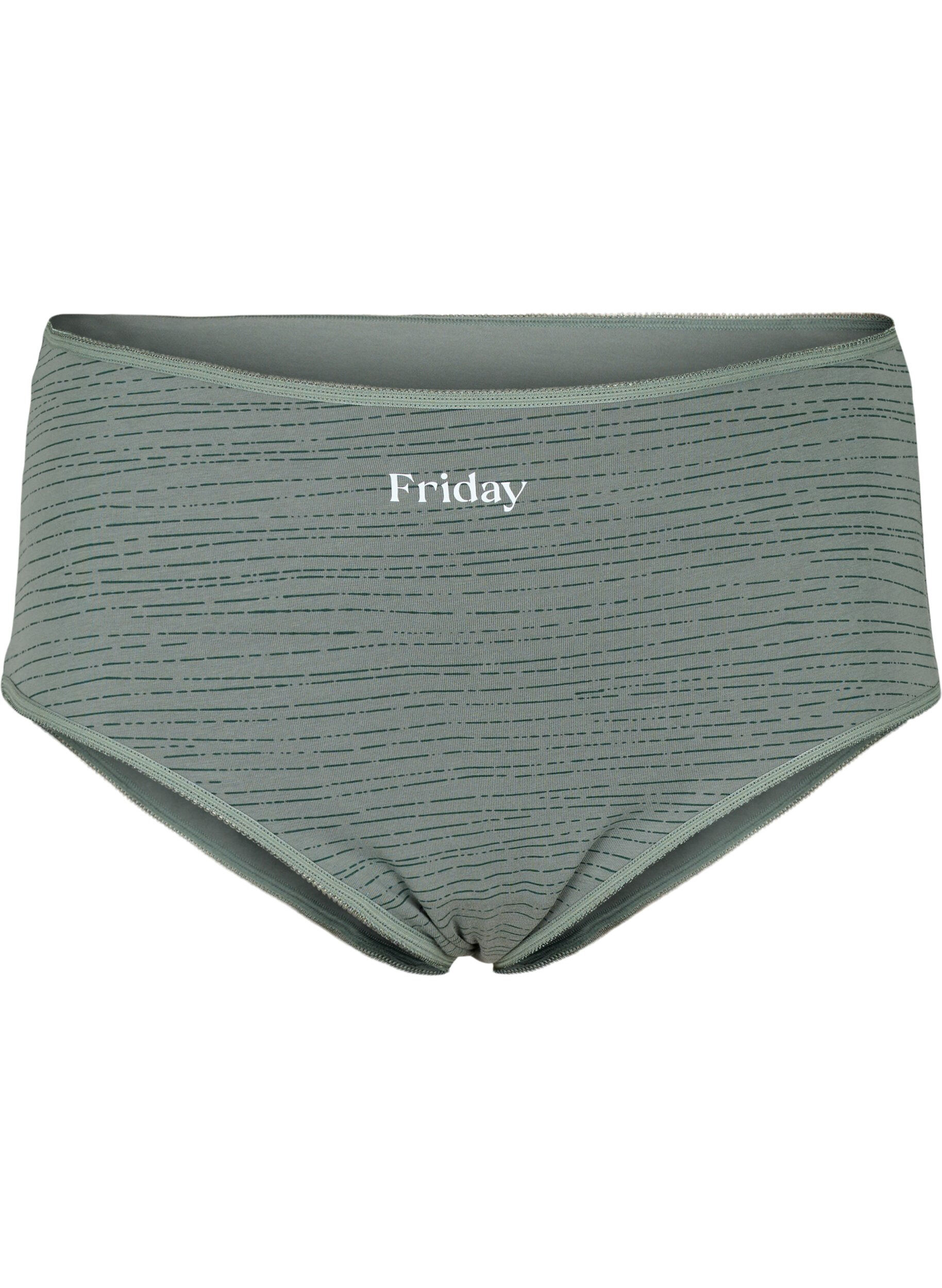 Zizzi 7-pack hipster avec taille r&eacute;guli&egrave;re, Scarab Multi Pack, Packshot image number 3