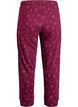 Pantalon de pyjama taille haute en coton, Bordeaux foncé, Packshot image number 1