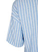 Chemise à rayures en lin et viscose, Bleu Clair, Packshot image number 3