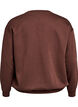 Sweat-shirt avec texte brodé, Marron, Packshot image number 1