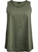 Top en coton avec forme en A, Vert, Packshot image number 0