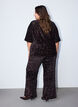 Pantalon &agrave; coupe ample avec sequins, Marron, Model image number 1