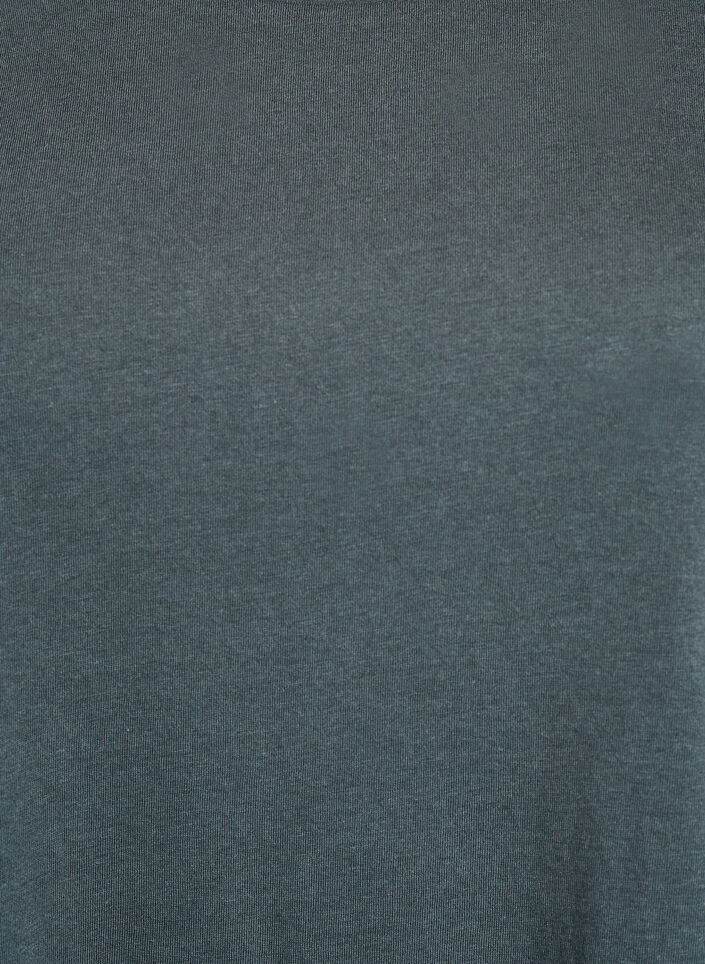 T-shirt à manches courtes en coton mélangé, Vert foncé, Packshot image number 2