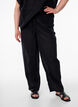 FLASH - Pantalon coupe droite avec taille haute, Noir, Model image number 2