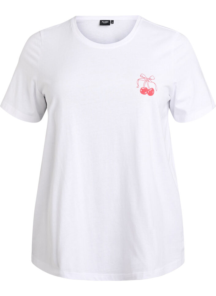 FLASH – T-shirt avec motif, Blanc, Packshot image number 0