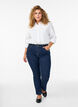 Jean Vilma coupe slim &agrave; taille haute, Bleu, Model image number 0