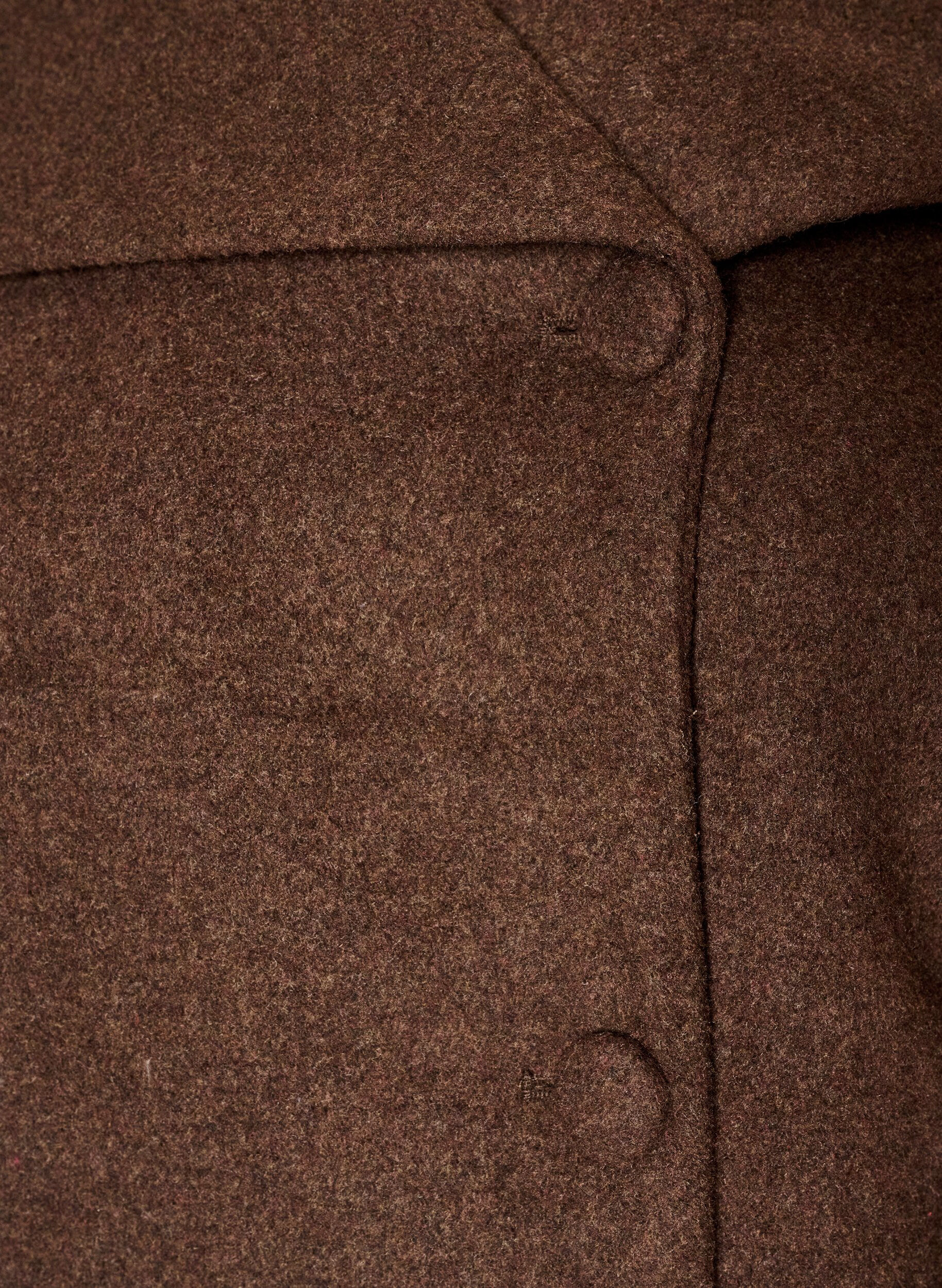 ZizziVeste courte avec boutonnage asym&eacute;trique, Marron, Packshot image number 2