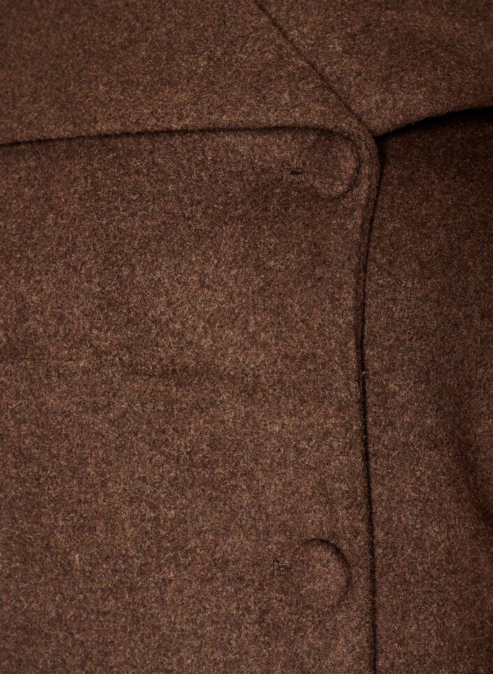 Veste courte avec boutonnage asym&eacute;trique, Marron, Packshot image number 2