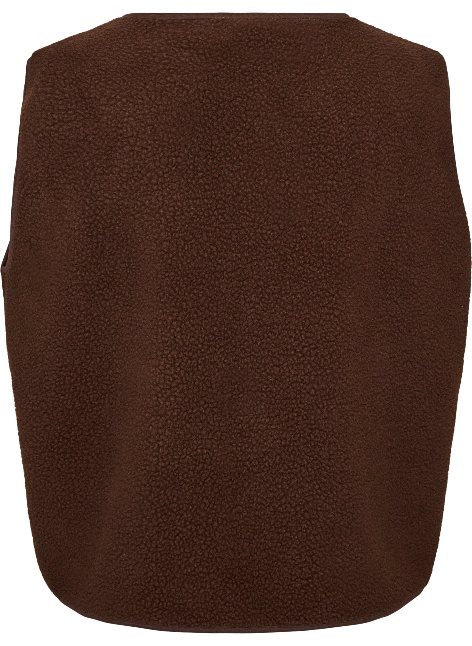 ZizziGilet teddy avec boutons et poches, Marron, Packshot image number 1