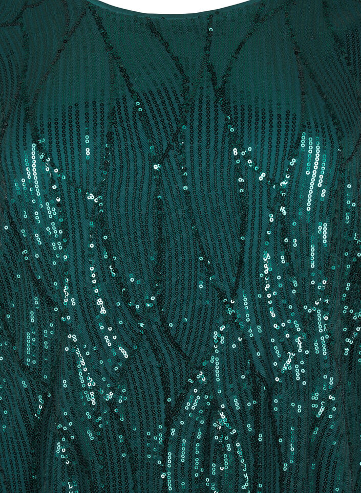 Robes à manches longues avec des paillettes et des motifs, Rain Forest, Packshot image number 2