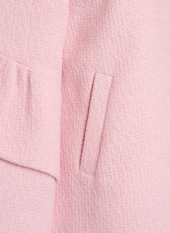 Veste boucl&eacute;e avec volants, Rose, Packshot image number 3