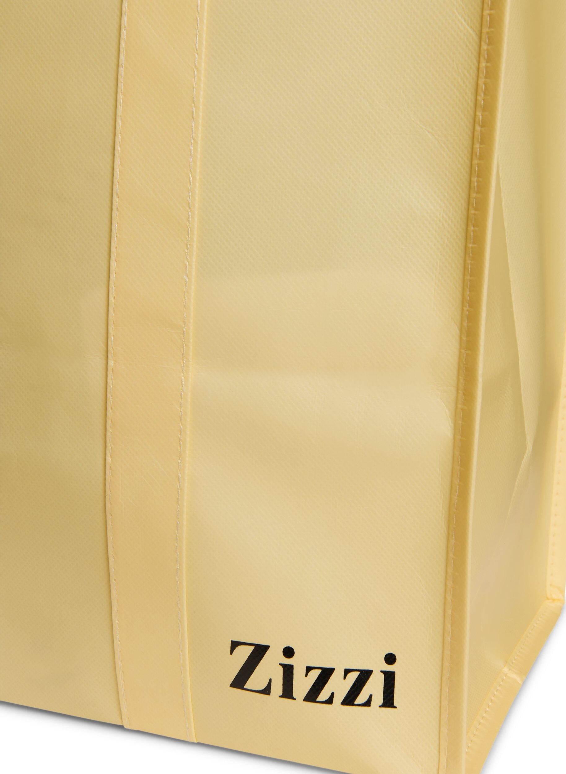 Zizzi Sac de magasinage avec fermeture &eacute;clair, Jaune clair, Packshot image number 2