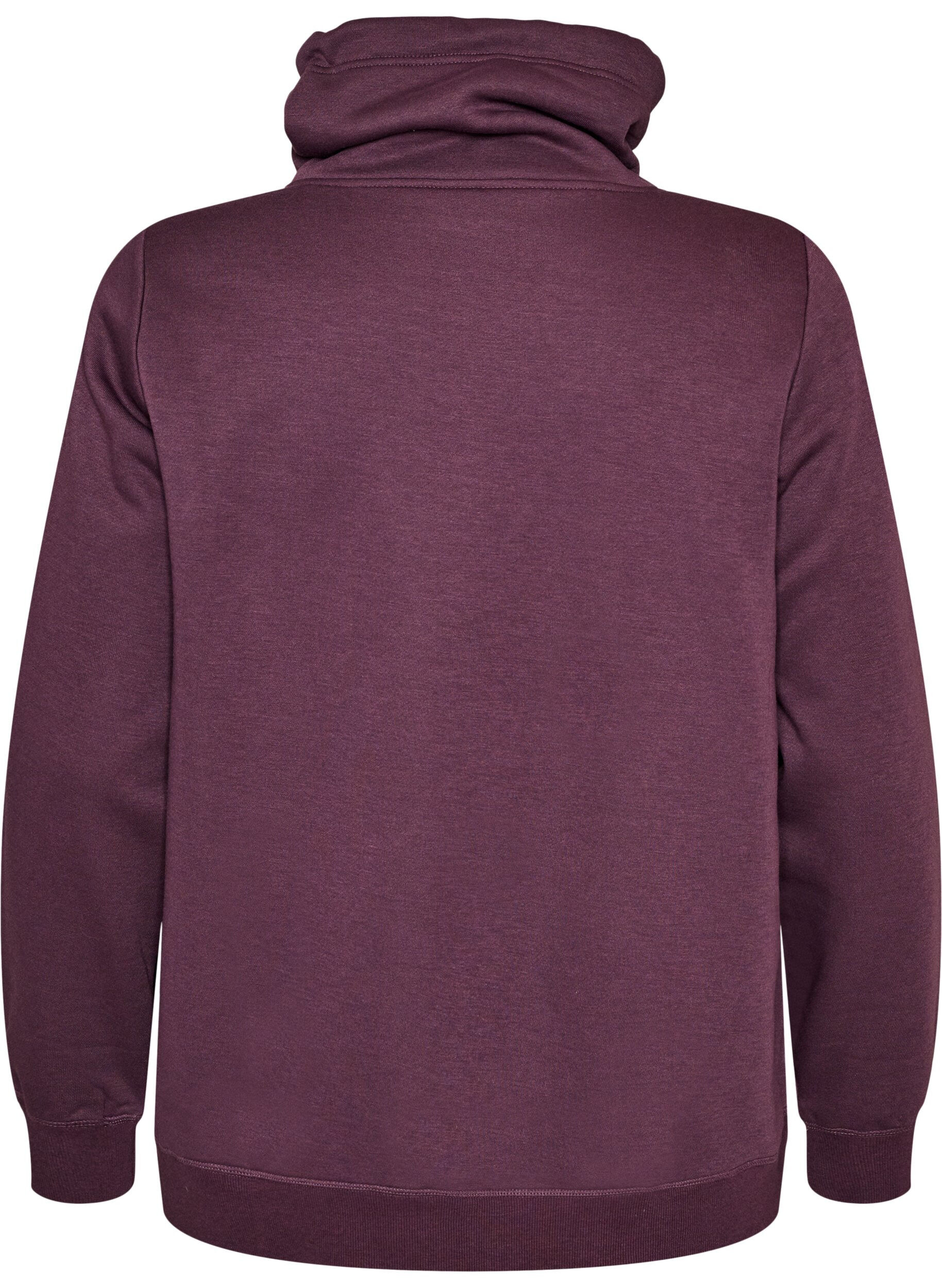 ZizziSweat &agrave; col montant et poches, Violet, Packshot image number 1