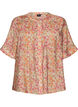 Blouse en viscose &agrave; imprim&eacute; floral, Orange, Packshot image number 0