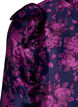 Chemisier jacquard floral avec des volants, Dark Blue Pink, Packshot image number 3